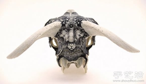動(dòng)物骨頭、石頭上DIY的奇幻手繪 -  rpnrmr.com