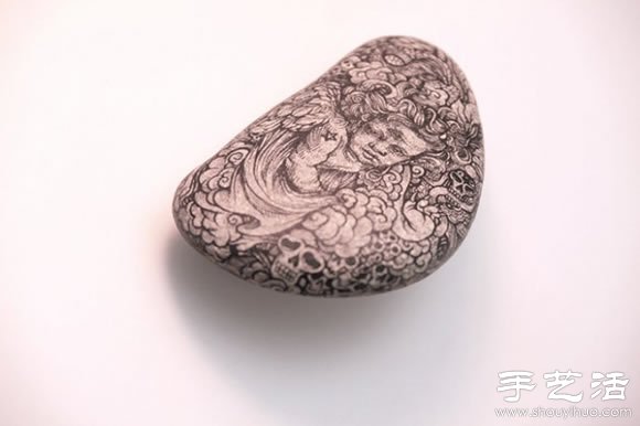 動(dòng)物骨頭、石頭上DIY的奇幻手繪 -  rpnrmr.com