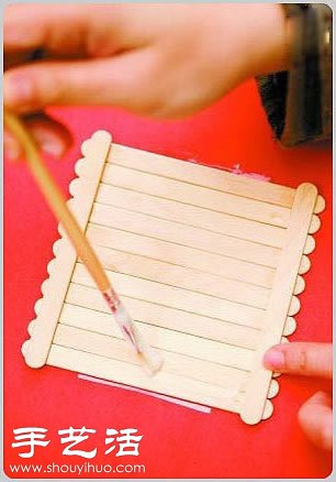 冰棒棍變廢為寶手工制作花籃的方法 -  rpnrmr.com