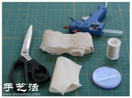 蕾絲手工制作漂亮頭花教程 -  rpnrmr.com