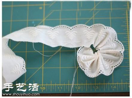 蕾絲手工制作漂亮頭花教程 -  rpnrmr.com