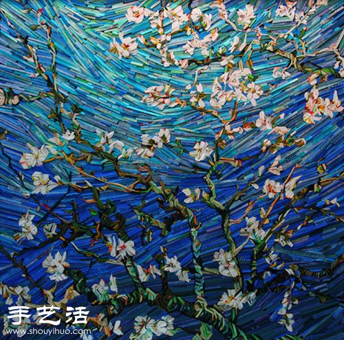 小木塊DIY宛如油畫(huà)的精美拼貼畫(huà)  -  rpnrmr.com