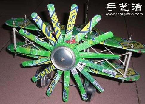 易拉罐變廢為寶手工DIY迷你螺旋槳飛機(jī) -  rpnrmr.com