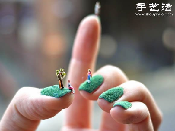 指甲蓋上的創(chuàng)意DIY 仿佛走進了童話世界 -  rpnrmr.com
