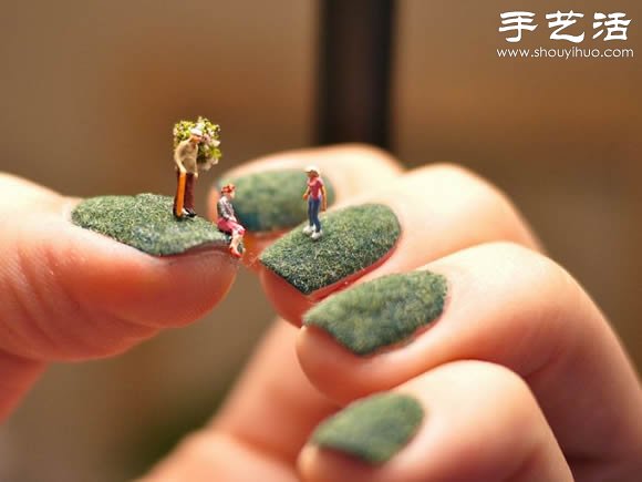 指甲蓋上的創(chuàng)意DIY 仿佛走進了童話世界 -  rpnrmr.com