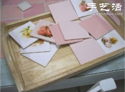 瓷磚碎片廢物利用改造舊托盤 -  rpnrmr.com