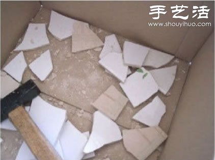 瓷磚碎片廢物利用改造舊托盤 -  rpnrmr.com