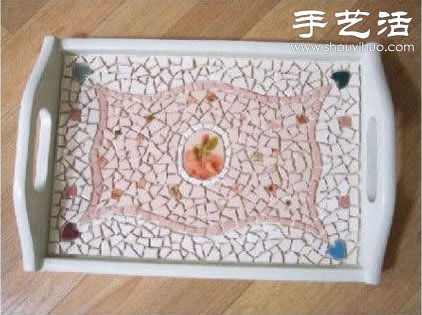 瓷磚碎片廢物利用改造舊托盤 -  rpnrmr.com