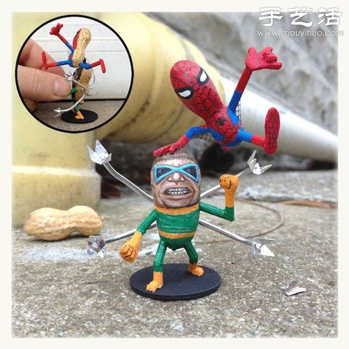 創(chuàng)意DIY：花生殼表面繪制人物肖像 -  rpnrmr.com