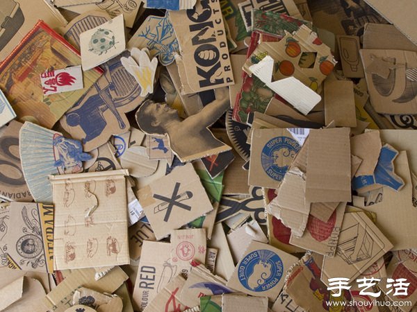 硬紙板變廢為寶手工制作卡通圖案 -  rpnrmr.com