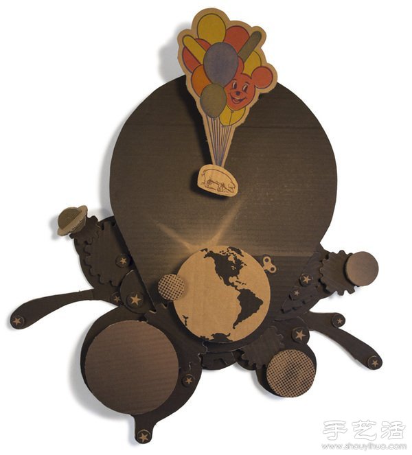 硬紙板變廢為寶手工制作卡通圖案 -  rpnrmr.com