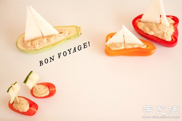 蔬菜DIY手工制作揚(yáng)帆出海的小船 -  rpnrmr.com