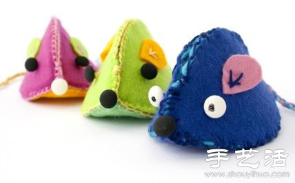 不織布教程：布藝制作小老鼠毛絨玩具 -  rpnrmr.com