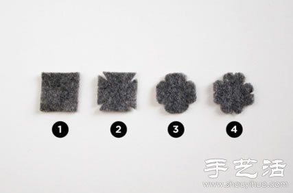 羊毛氈手工制作甜美四葉草發(fā)夾 -  rpnrmr.com