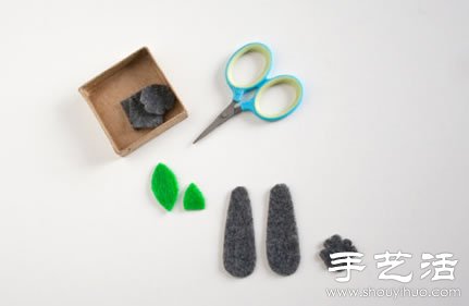 羊毛氈手工制作甜美四葉草發(fā)夾 -  rpnrmr.com