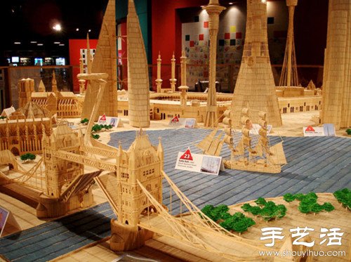 600萬根牙簽搭建出的微縮模型 -  rpnrmr.com