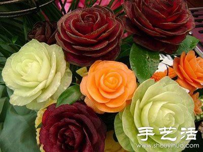 精美絕倫的的牡丹花西瓜雕刻 -  rpnrmr.com