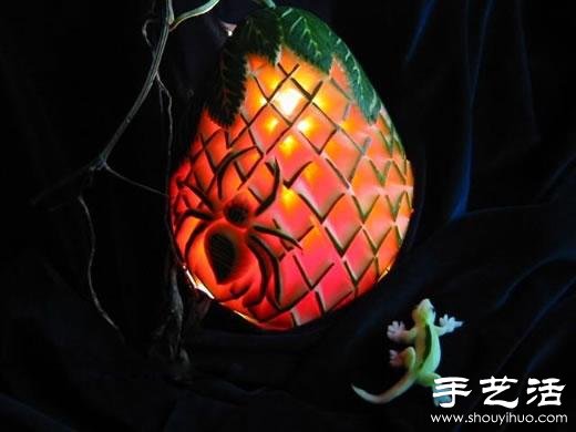 精美絕倫的的牡丹花西瓜雕刻 -  rpnrmr.com