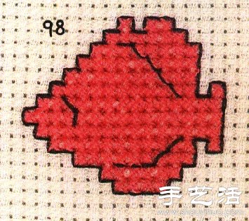 卡通金魚的十字繡繡法 -  rpnrmr.com