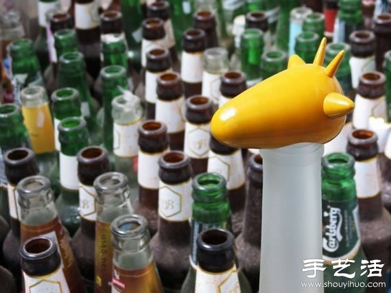 玻璃瓶變廢為寶 手工DIY奇趣動物臺燈 -  rpnrmr.com