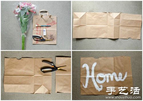 牛皮紙袋廢物利用DIY手捧花包裝 -  rpnrmr.com