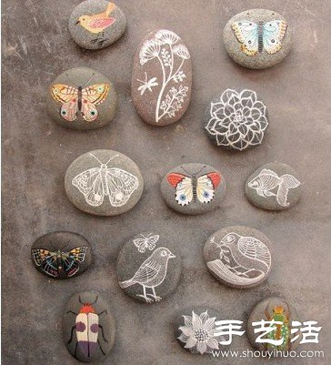 清新淡雅的手工石繪 -  rpnrmr.com