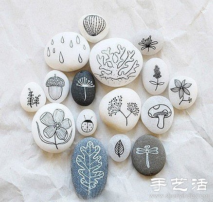 清新淡雅的手工石繪 -  rpnrmr.com