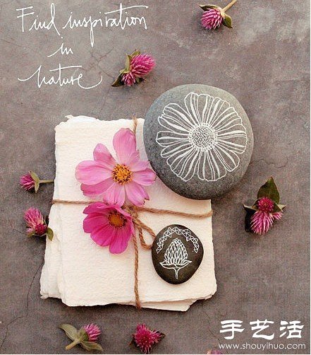 清新淡雅的手工石繪 -  rpnrmr.com