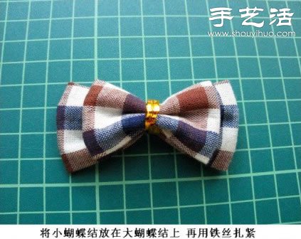 格子布手工制作蝴蝶結(jié)發(fā)夾 -  rpnrmr.com