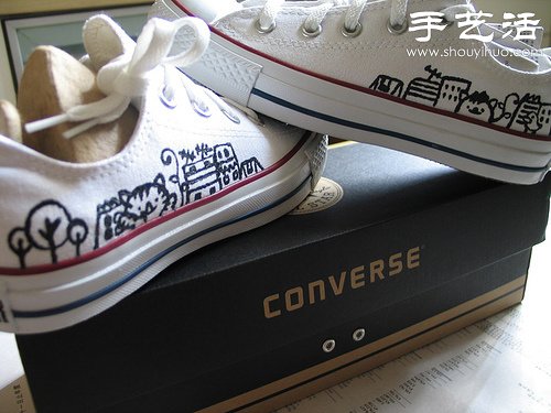 白色帆布鞋手工改造教程 -  rpnrmr.com