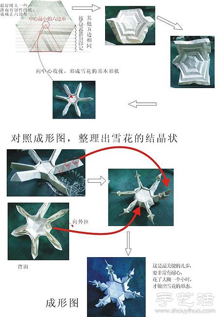 立體雪花折紙教程 折雪花的方法 -  rpnrmr.com