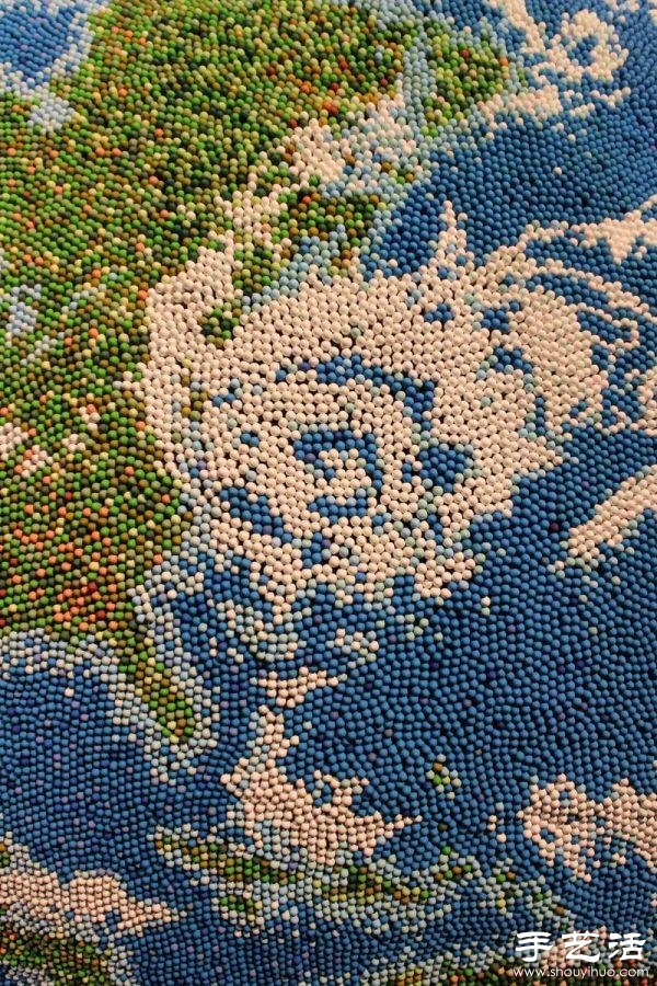 火柴棍DIY手工制作逼真地球儀 -  rpnrmr.com