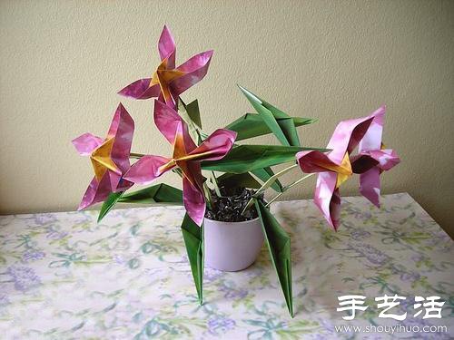 手工制作的漂亮紙花盆栽 -  rpnrmr.com