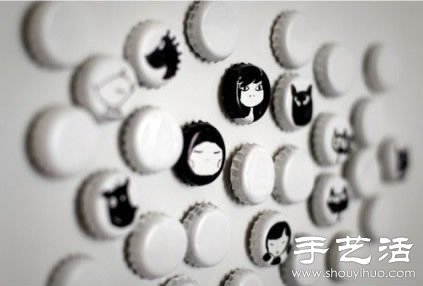 瓶蓋的可愛環(huán)保創(chuàng)意 手工DIY精致小玩意 -  rpnrmr.com