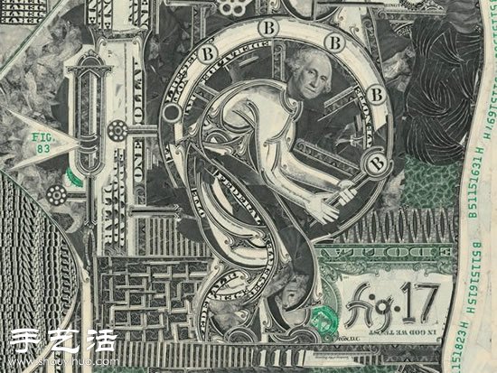 最敗家的手工：用美鈔DIY拼貼畫! -  rpnrmr.com