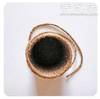 麻繩+熱熔膠DIY手工制作筆筒/收納桶 -  rpnrmr.com