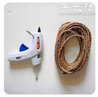 麻繩+熱熔膠DIY手工制作筆筒/收納桶 -  rpnrmr.com