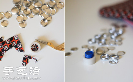 紐扣+圖釘+不織布 手工DIY漂亮耳釘 -  rpnrmr.com