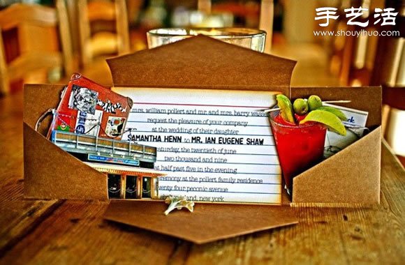 趣味個(gè)性國(guó)外婚禮請(qǐng)柬模板 -  rpnrmr.com