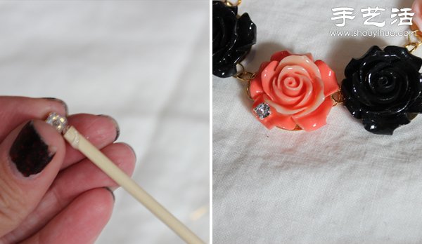 青春活力牡丹花項鏈DIY手工制作方法 -  rpnrmr.com