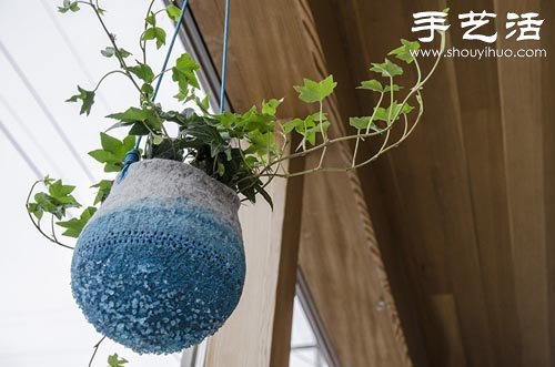 羊毛氈DIY制作創(chuàng)意花盆 -  rpnrmr.com