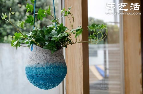 羊毛氈DIY制作創(chuàng)意花盆 -  rpnrmr.com