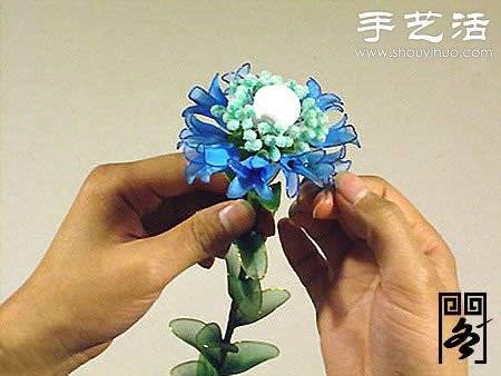 絲襪花矢車草的制作方法 -  rpnrmr.com