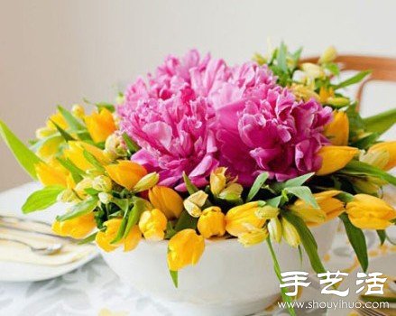 家庭插花小竅門 用膠帶幫你定位DIY -  rpnrmr.com