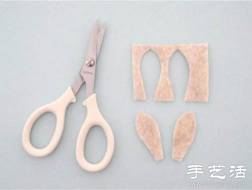 毛線+毛氈布 DIY手工制作兔子玩偶 -  rpnrmr.com