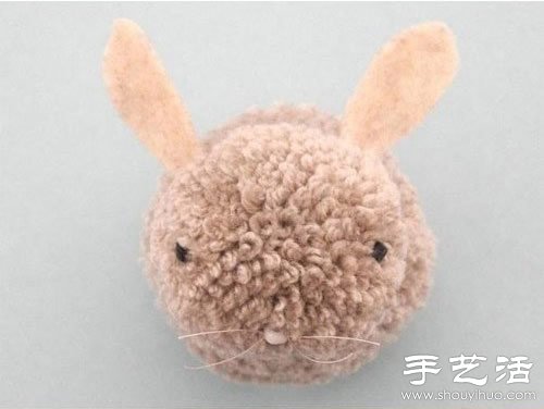 毛線+毛氈布 DIY手工制作兔子玩偶 -  rpnrmr.com