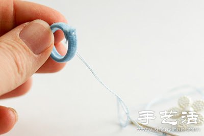 紐扣+松緊帶 DIY手工制作可愛小花戒指 -  rpnrmr.com