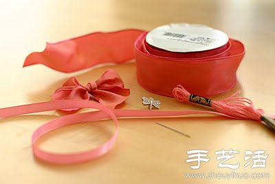 蝴蝶結(jié)絲帶手環(huán)手工制作教程 -  rpnrmr.com