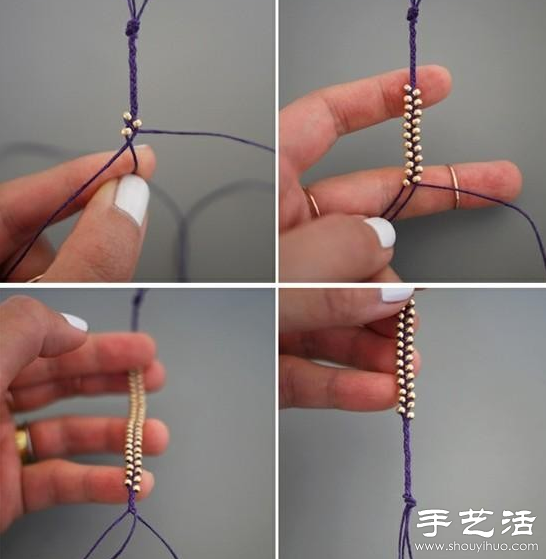 串珠+繩編 DIY制作漂亮手鏈/腳鏈/項(xiàng)鏈 -  rpnrmr.com