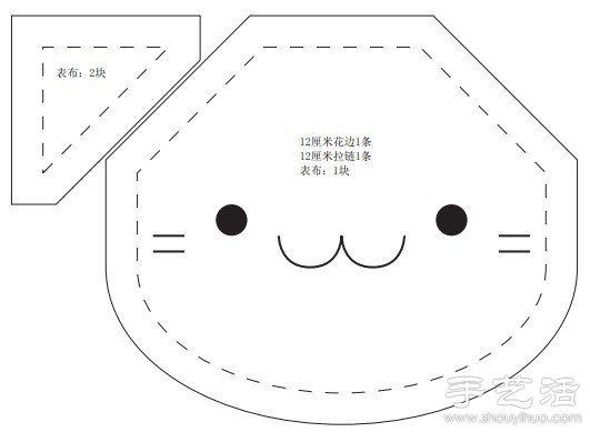 不織布DIY手工制作可愛貓咪零錢包 -  rpnrmr.com